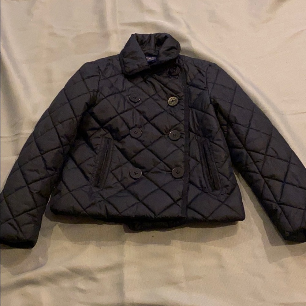 Ralph Lauren Childs Navy Coat